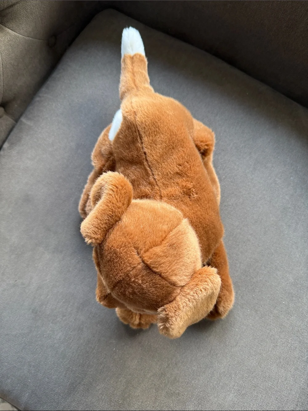 Plush Brown Dog Toy - Soft Stuffed Puppy